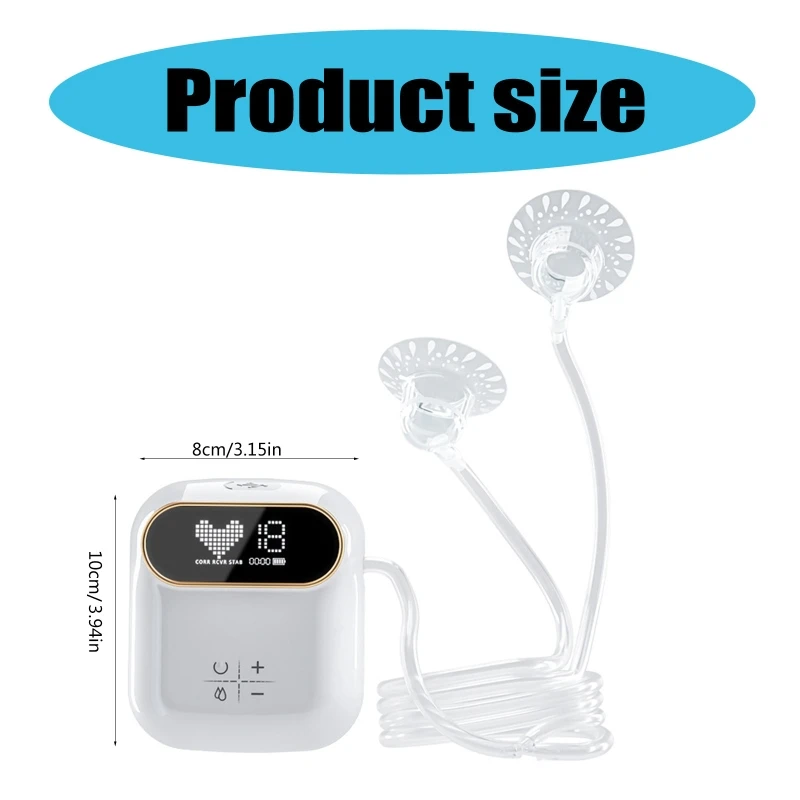Portable Nipple Corrector with 12 Customizable Gears Electric Breastfeeding Assistant Soft Nipple Engaer for Mom 6