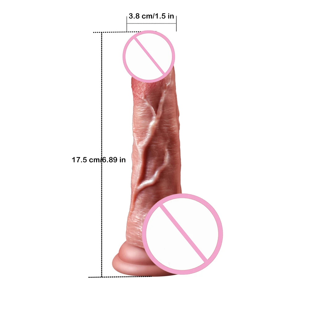 1 pc Realistic Dildo Vibrator 7 Frequency Vibrating Stretchable Thermostat Massager G spot Stimulator Sex Toys Sexy Toys
