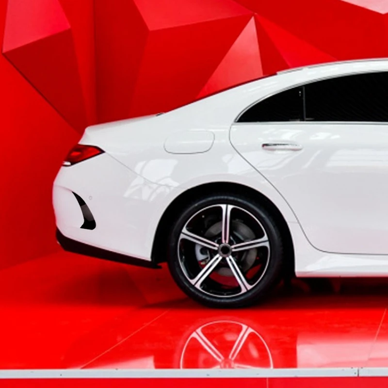 자동차 후면 범퍼 스플리터 핀 프레임 트림, 메르세데스 벤츠 CLS 클래스 C257 CLS350 CLS450 2018-2020, 블랙