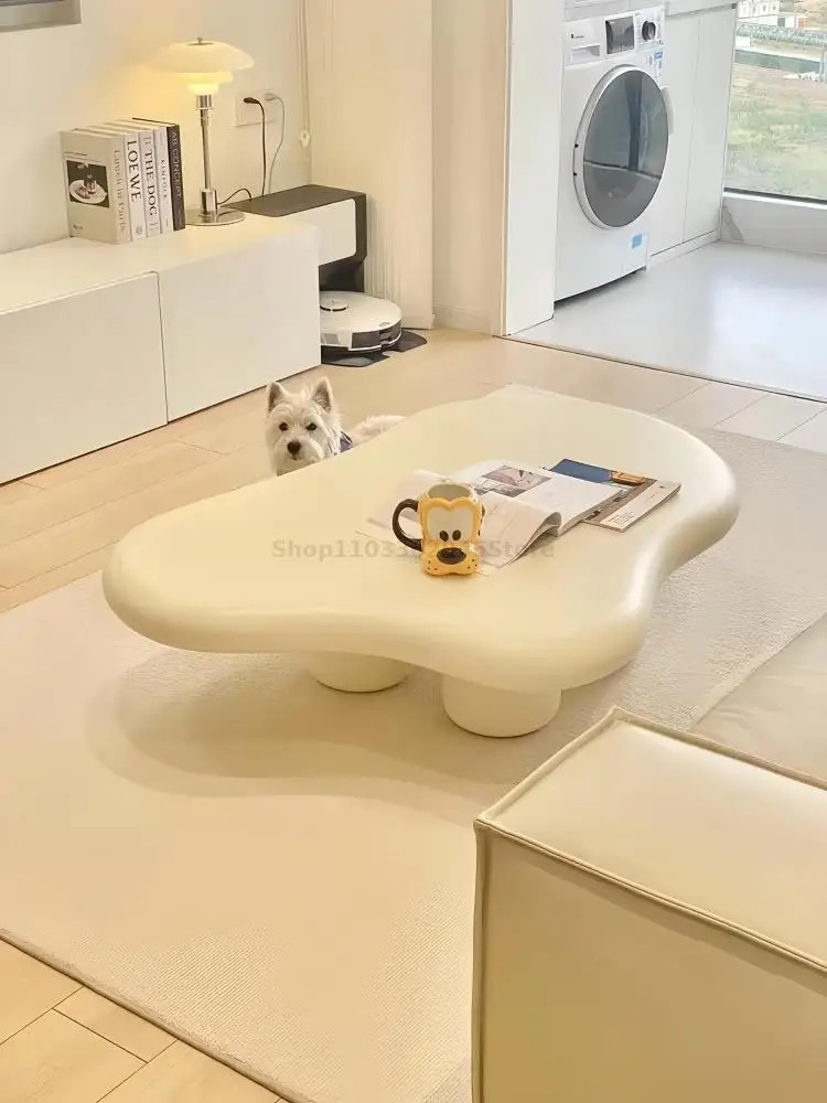 Cloud Coffee Table Cream Style Small Apartment Sofa Coffee Table Living Room Household Alien Irregular Small Modern