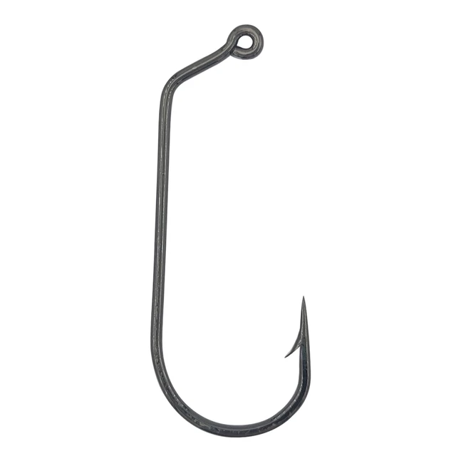 10-50pcs 60°Jig Hook 1#-8/0# High Carbon Steel Jighead Hook Ringed Eye  Single Worm Hook Fishhook No-offset Fishing Hooks - AliExpress