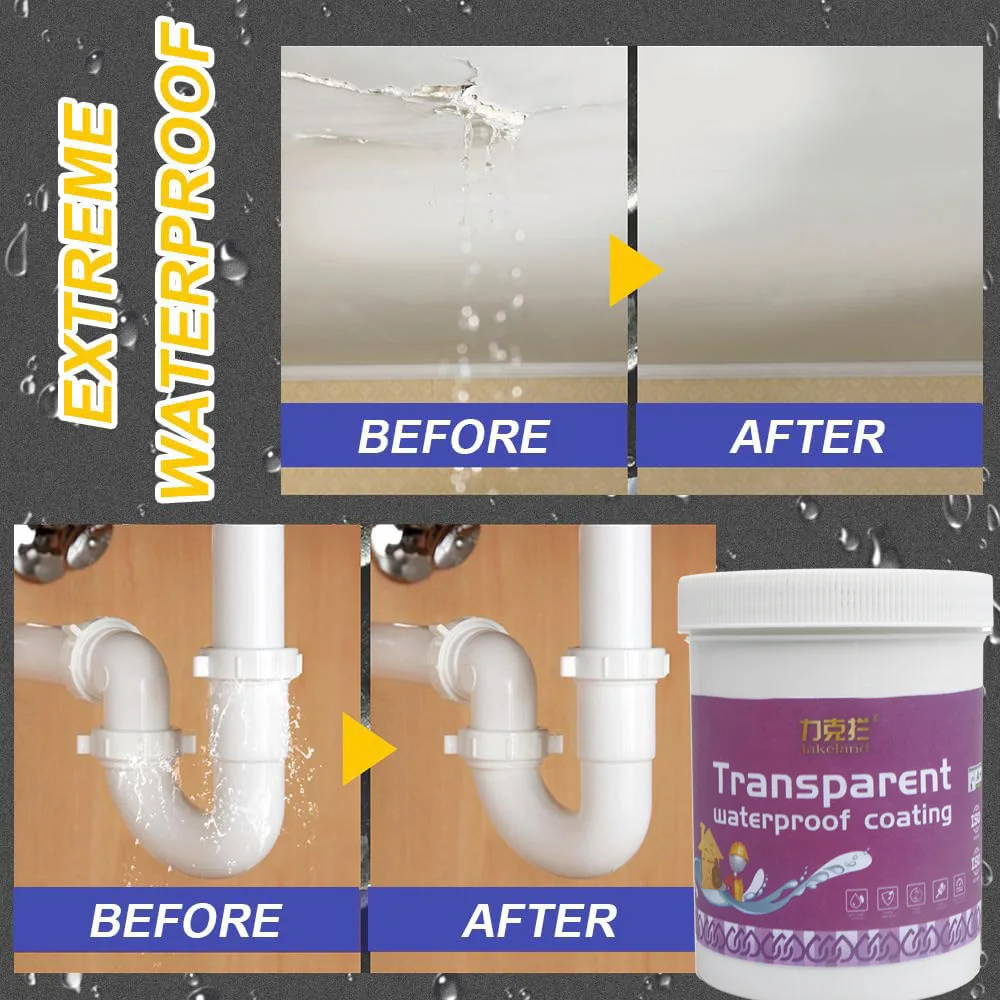 Waterproof coating acrylic acrylic pure exterior wall transparent waterproof glue toilet free brick leak