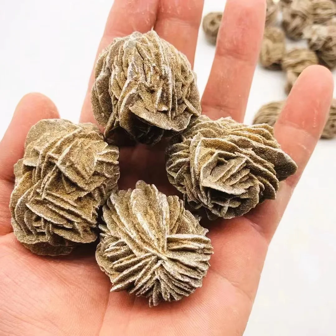 Pietra Di Rosa Del Deserto Grezzo Del Campione Minerale Di Cristallo Grezzo Naturale Per La Decorazione Curativa 3Pc