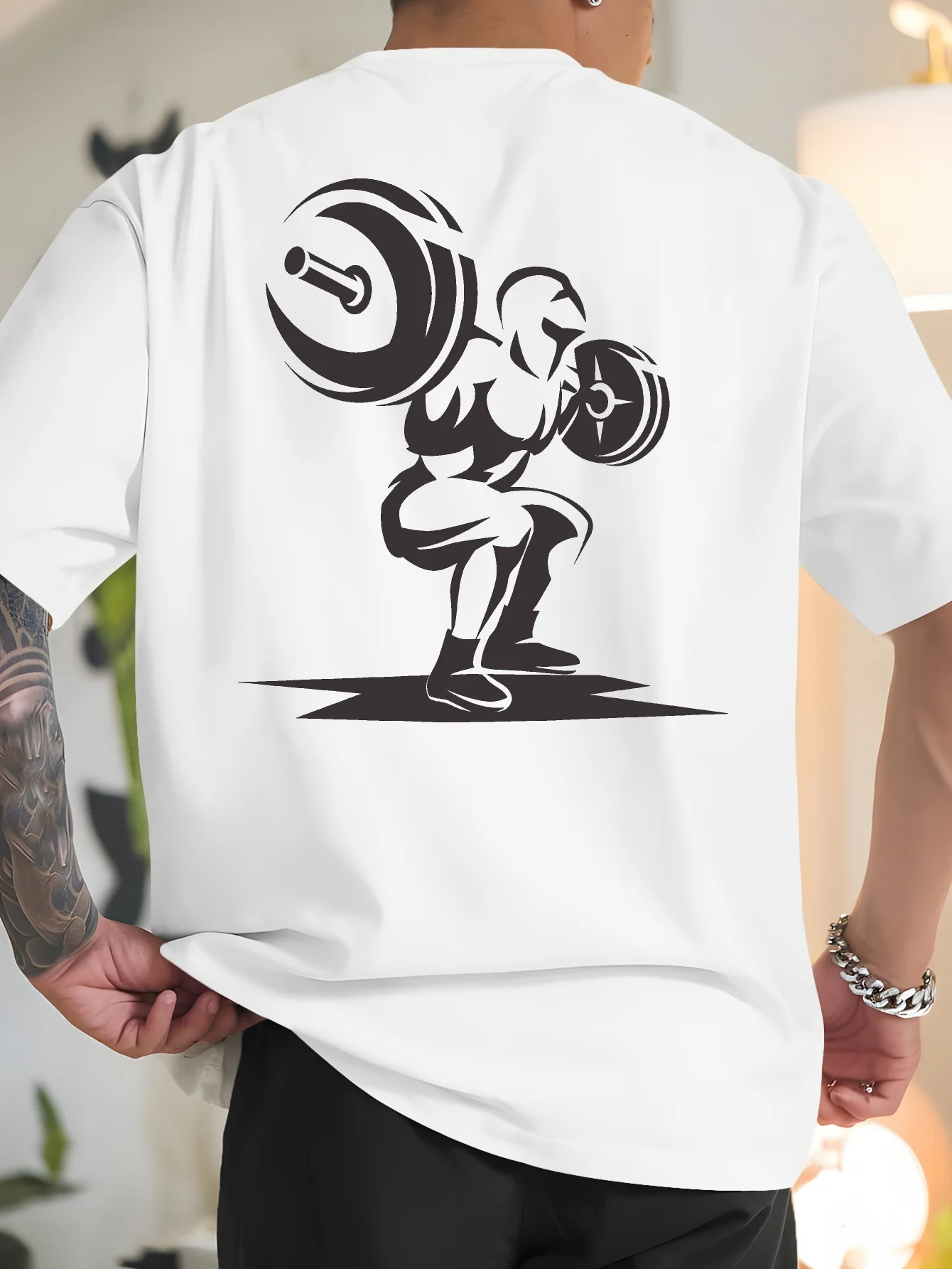 Herren Damen Neuheit „The Gym Is Calling“ T-Shirt aus Baumwolle, Streetwear, Oversize, Sommer, lockeres Oberteil, Kurzarm-Kleidung, lässiger Trend