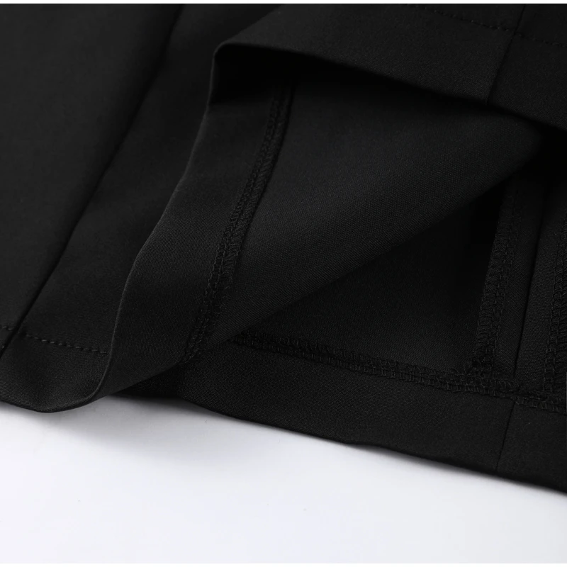 Elegantes Quadrat Kragen Kurzes Kleid Frauen Tweed Langarm Taille-geschlossenen A-linie Kleider Weibliche 2025, Herbst Chic Damen Vestidos – Detail 9