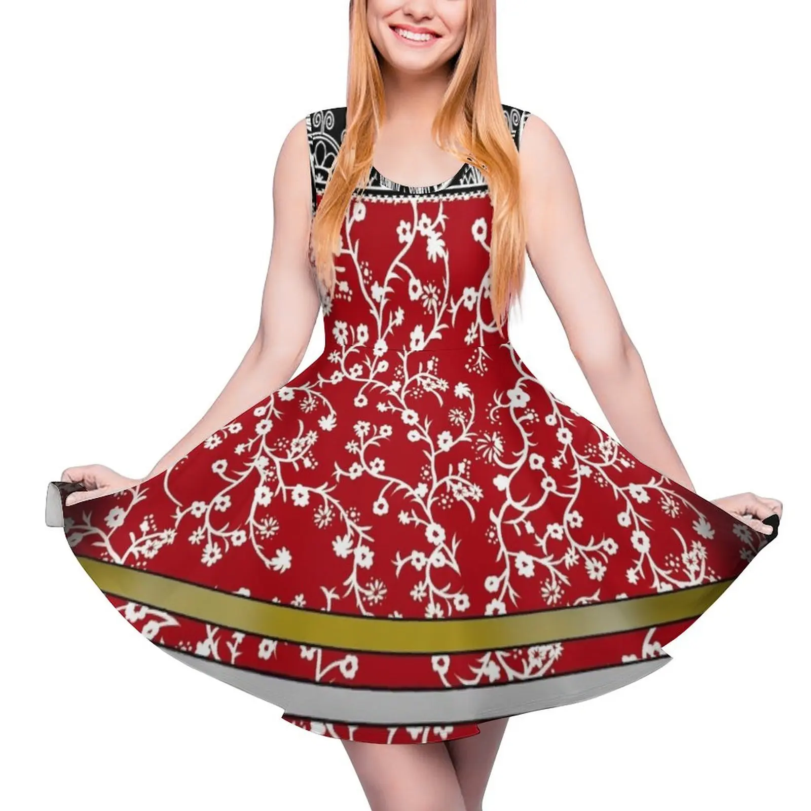 

Красное платье без рукавов Skydomes, летняя одежда для женщин 2024, длинное женское платье, длинные платья с отделкой