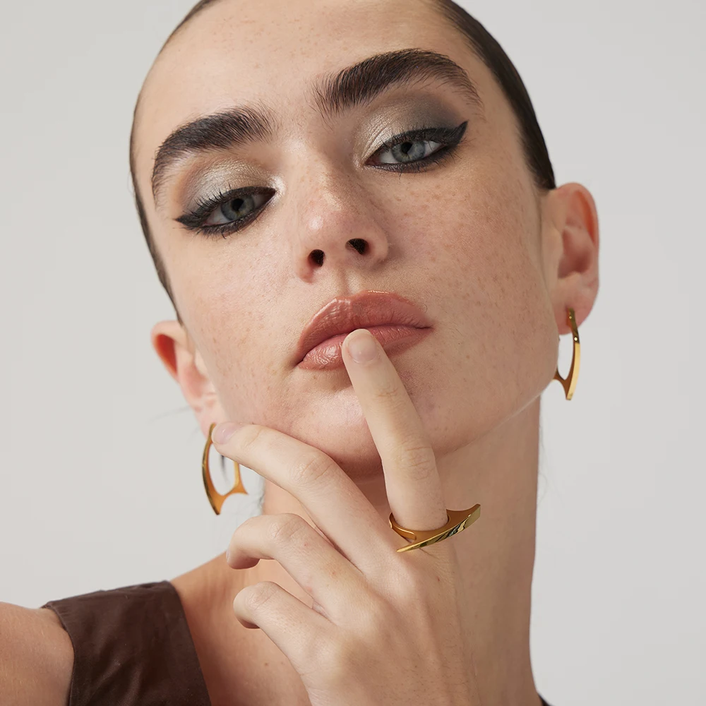 ENFASHION Thorns Stud Earrings For Women Christmas Stainless Steel Pendientes Irregular Earings Gold Color Fashion Jewelry E1451