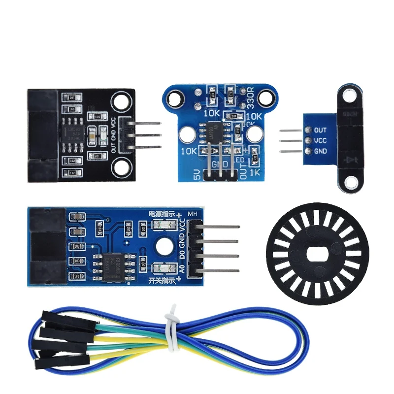 Foto elektrisches Strahl geschwindigkeit sensor modul 3,3 V-5V Slot-Optokoppler-Tacho generator zähler für Arduino/51/avr/pic diy kit – Detail 16