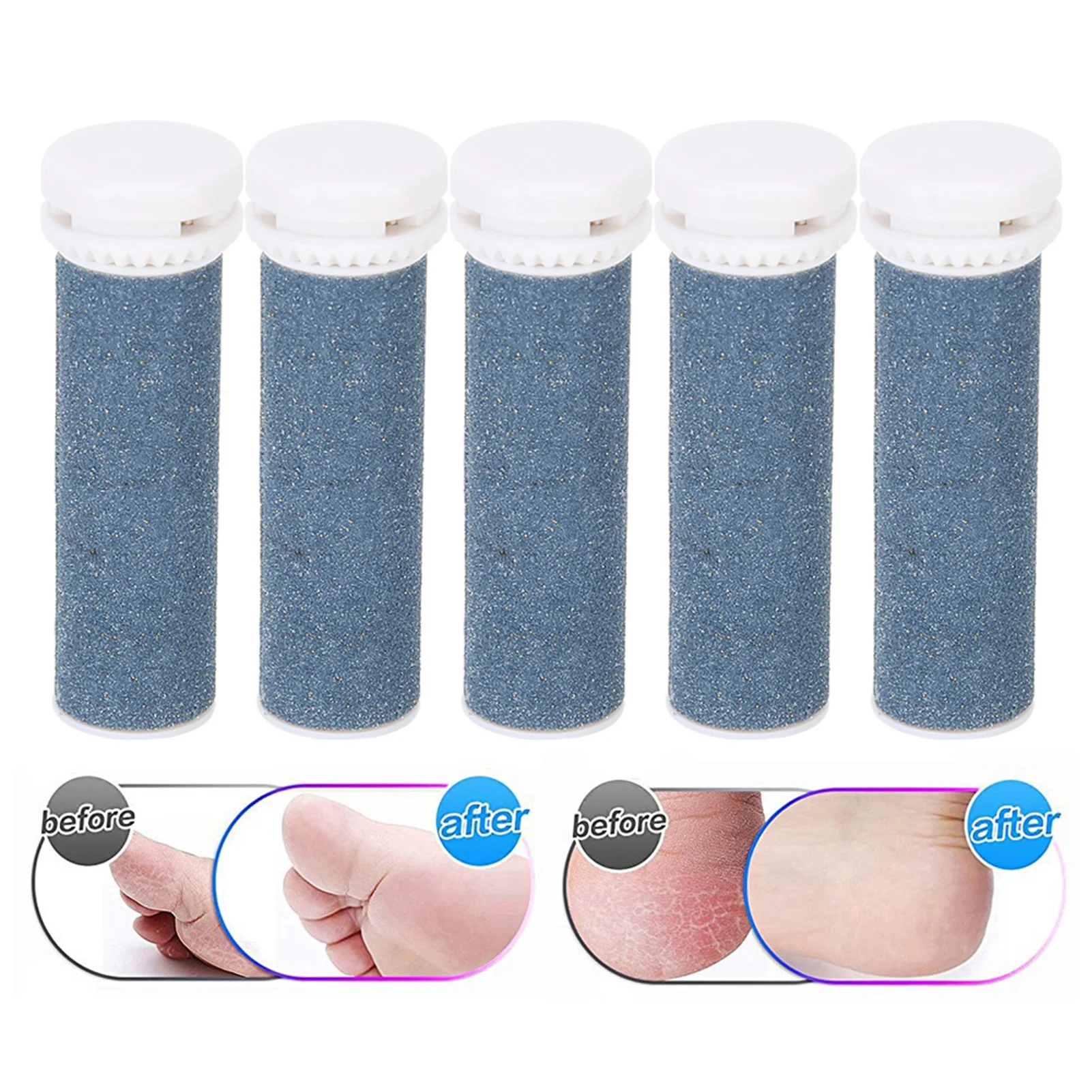 Coarse Replacement Rollers Hard Skin Remover Refills for Foot Care Pedicure Refill