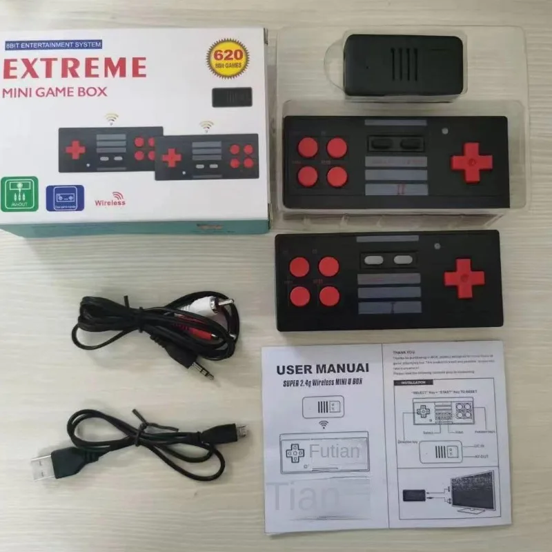 

Hot Selling 620 Game Machine with Wireless Handle for HD TV Game Experience