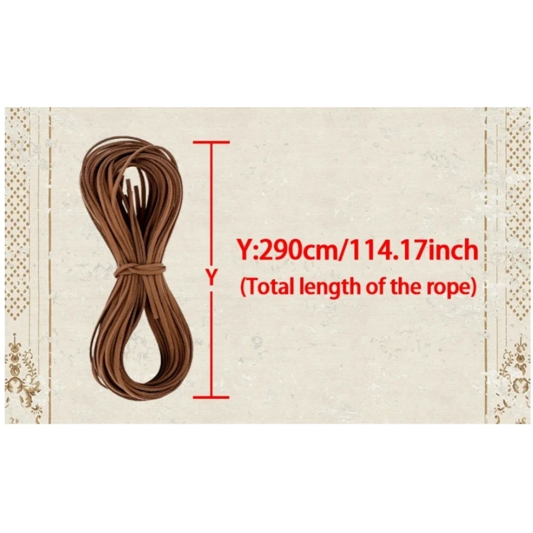 Vintage Mittelalterlicher Langer Seilknotengürtel für Damen - Nordisches Hexen-Taillenaccessoire, Wikinger-Renaissance-Kostümverzierung für Ostern – Detail 6