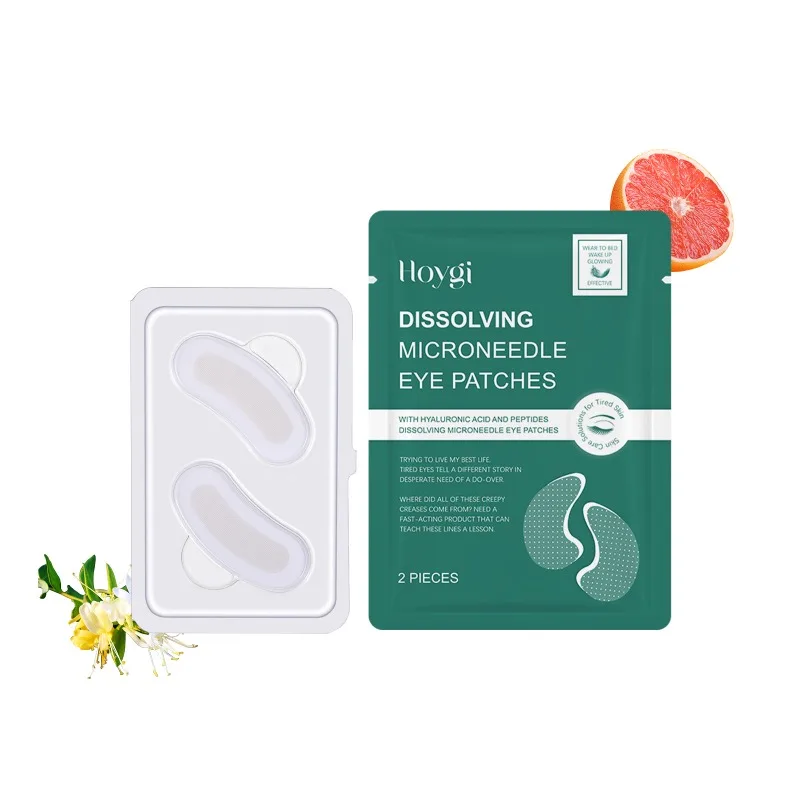 Dissolving Microneedle Eye Patches Remove Eye Bag Puffiness Dark Circles Fat Granules Anti-aging Brightening Youthful Skin