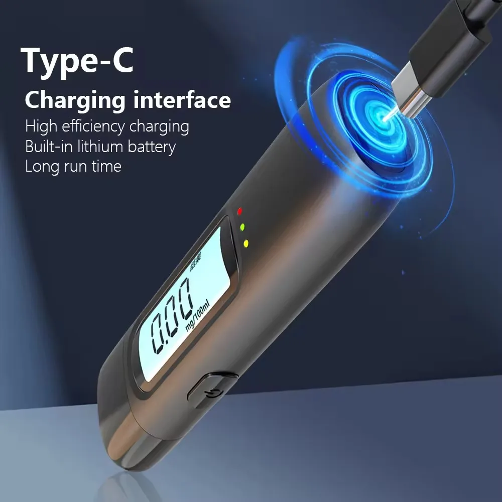 Portable Alcohol Detector Non-Contact Drunk Driving Tester High Accuracy Breathalyzer alkomat Alcohol Detector