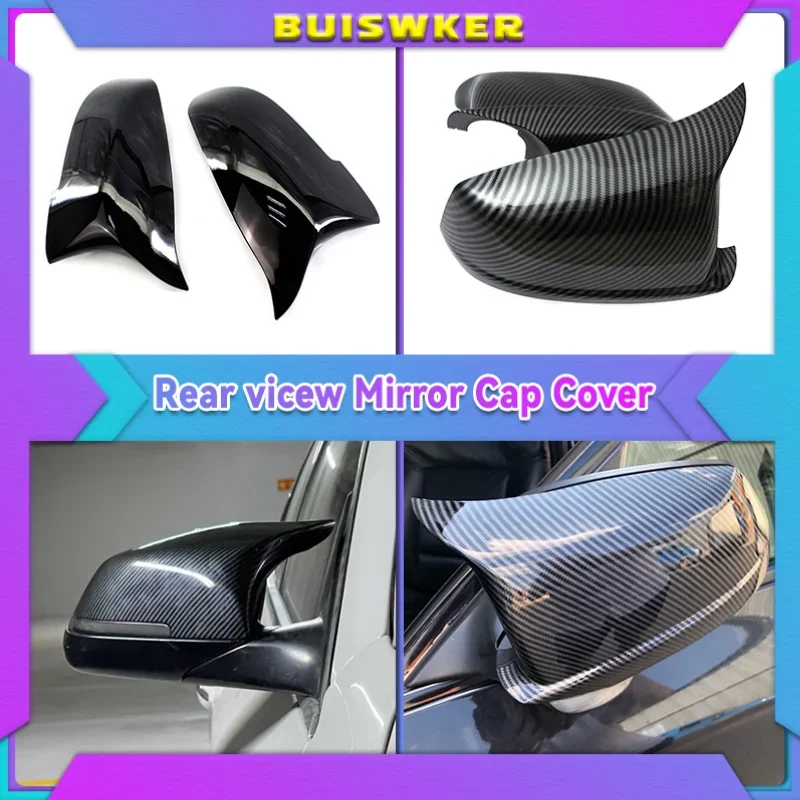 

for BMW 5 Series F10 F11 2010-2013 Car Rearview Mirror Cover Side Wing Protect Frame Covers Carbon Fiber Style Trim Shell