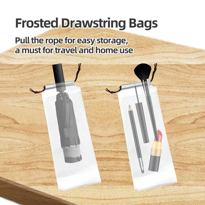 2/5 PCS Umbrella Storage Bag Reusable Portable Waterproof EVA with Drawstring Organizers Protection Thickened