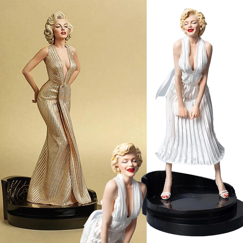 Marilyn Monroe Action Figure New 1/4 One Of The Greatest Actresses  Character Statue Model Sexy Toys Decoration Doll 40cm - Action Figures -  AliExpress