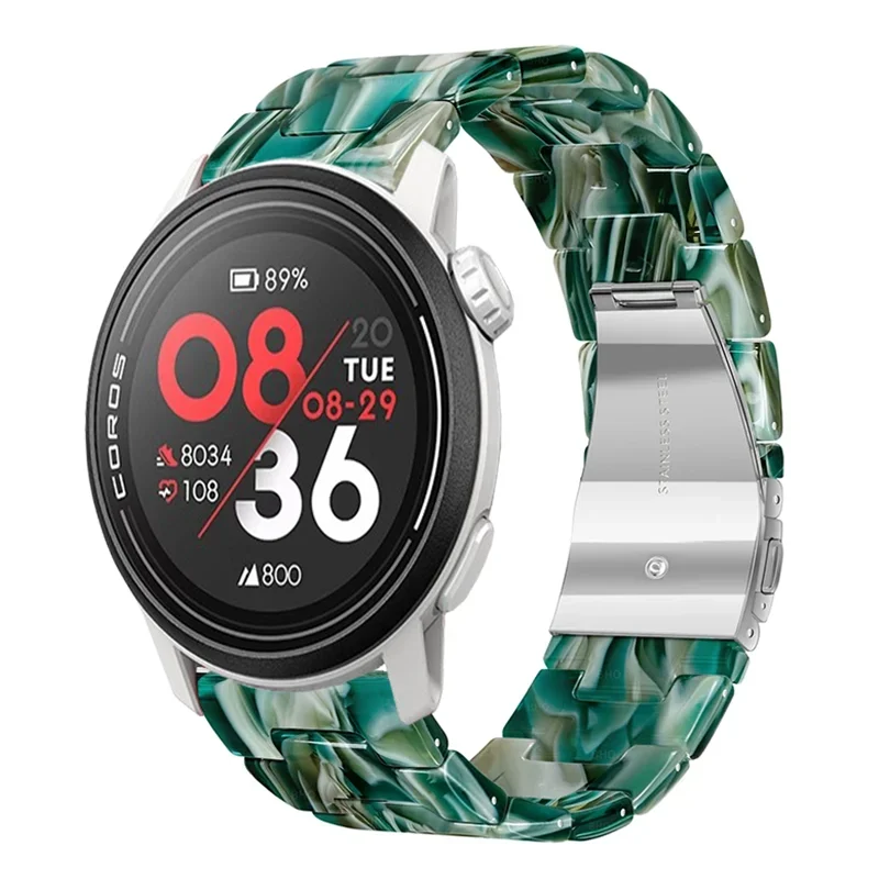 Enhanced Resin Watch Strap - Fashionable 20/22mm Band in Stylish Colors