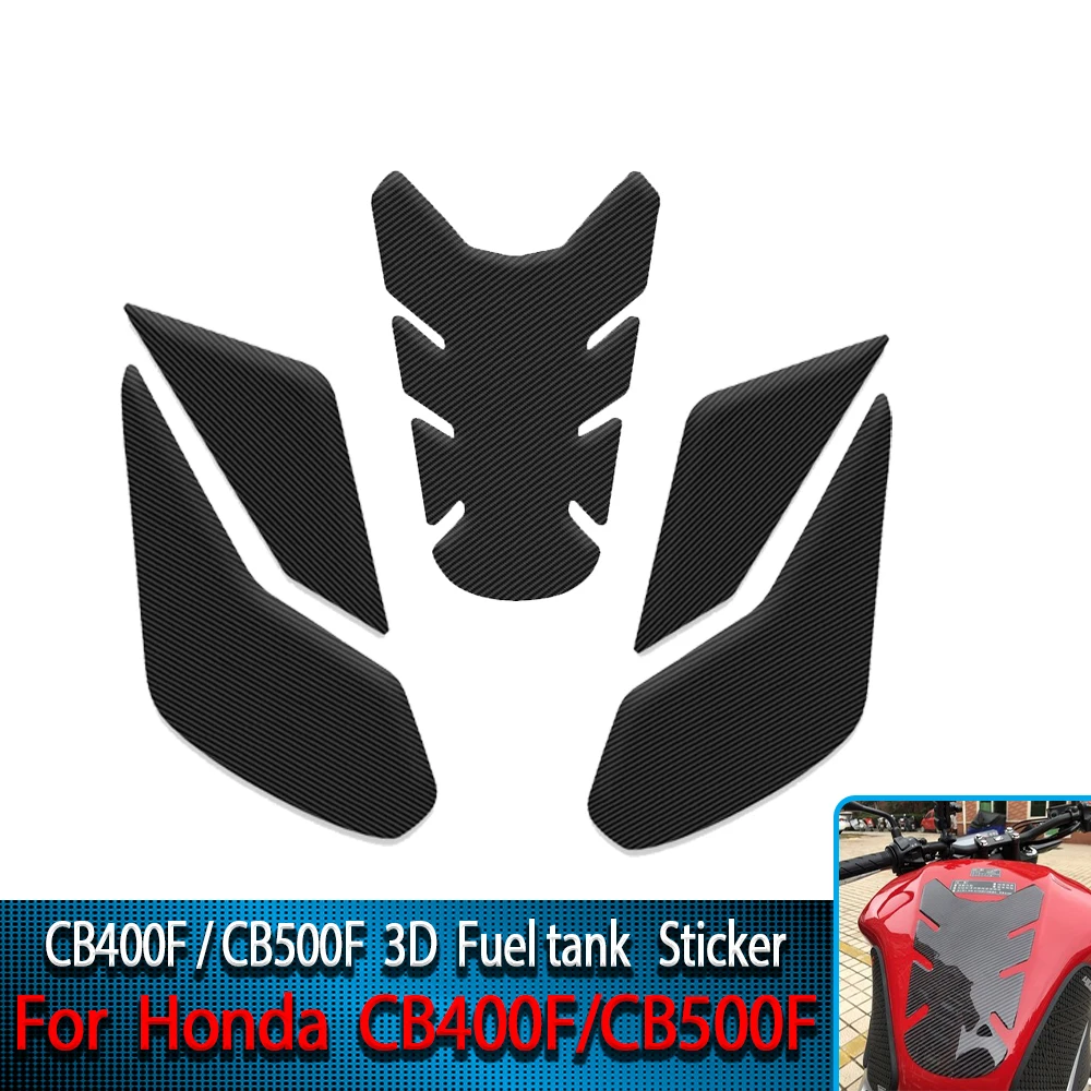 For Honda cb400f cb500f 2019-2023fuel tank sticker carbon fiber sticker fuel tank protection film motorcycle decal 3D gel sticke