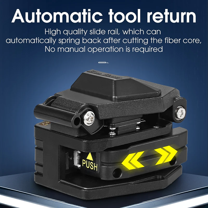 New AUA-60C Fiber Cleaver Cable Cutting Knife FTTH Fiber Optic Knife Tools Cutter High Precision Fiber Cleavers 16 Surface Blade