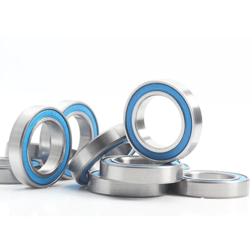 6802RS Lager 10 Stück 15 x 24 x 5 mm ABEC-3 Hobby Elektro RC Auto LKW 6802 RS 2RS Kugellager 6802-2RS blau versiegelt – Detail 1
