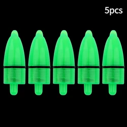 Set of Fishing Bite Alarm Bells - Green ABS Clip - On Fish Bite Indicators (5pcs Light)