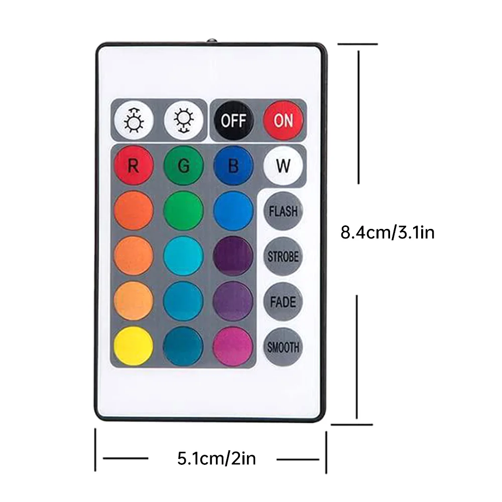รูปสินค้า ไฟ LED RGB รีโมทคอนโทรล 24 ปุ่ม ตกแต่งบ้าน ห้องนอน ปาร์ตี้