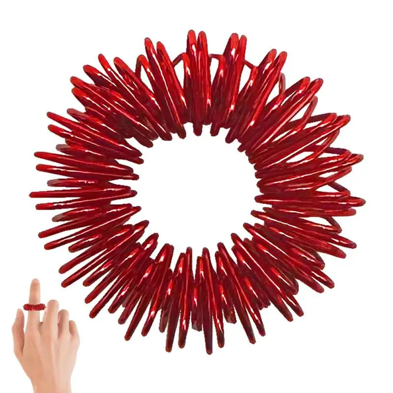 

Ring For Massage Funny Spring Finger Massager Creative And Funny Manual Massage Balls For Teens Boys Adults Girls Kids