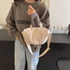 1 Piece Sports Bag, Waterproof Nylon Cloth Shoulder Bag, Lightweight Fashionable Crossbody Bag, Solid Color Korean Casual Bag, Unisex Handbag 3