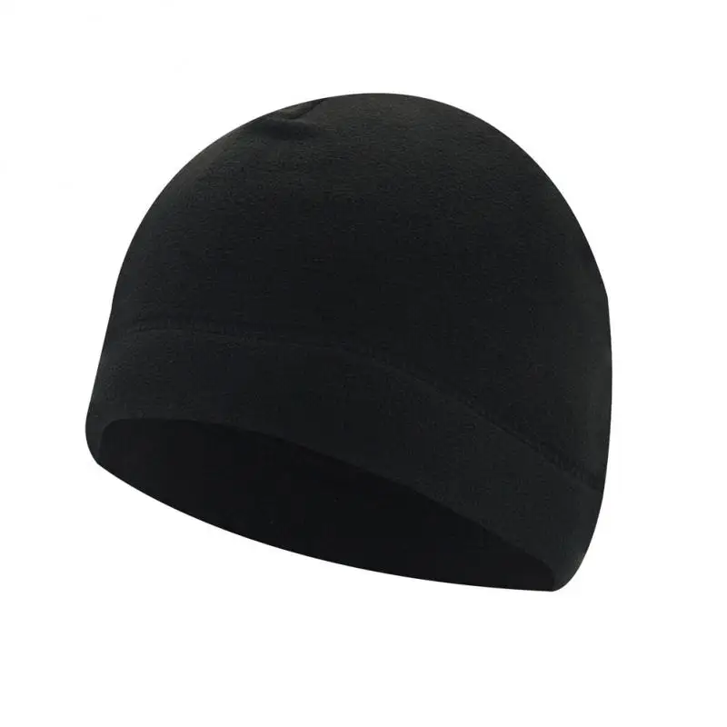 Men Polar Fleece Cap Winter Warm Outdoor Sports Running Skiing Cycling Cap Hat Windproof Soft Beanie Cap Women Ski Bike Hat Cap 6