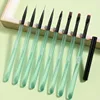 1PCS Green Nail Art Brush Painting Drawing Pen Acrylic Gel UV Extension Brush Nail Stripes Lines Liner DIY Manicure Tools 1