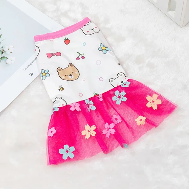 Dog Skirt  Peach Skirt Apparel  Pets Princess Style Puppy Lace Birthday Celebrate Dress Pretty Clothes Xmas 3