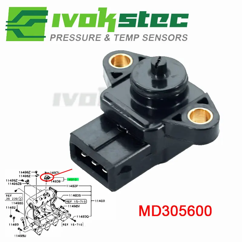 MD305600 MAP Sensor for Mitsubishi 3000GT 91-99 Chrysler Sebring 03-04 Dodge Stratus 01-04 for Lancer 02-05