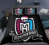 Monster High Bedding Set Single Twin Full Queen King Size Anime Bed Set Aldult Kid Bedroom Duvetcover Sets 3D Print 015 2