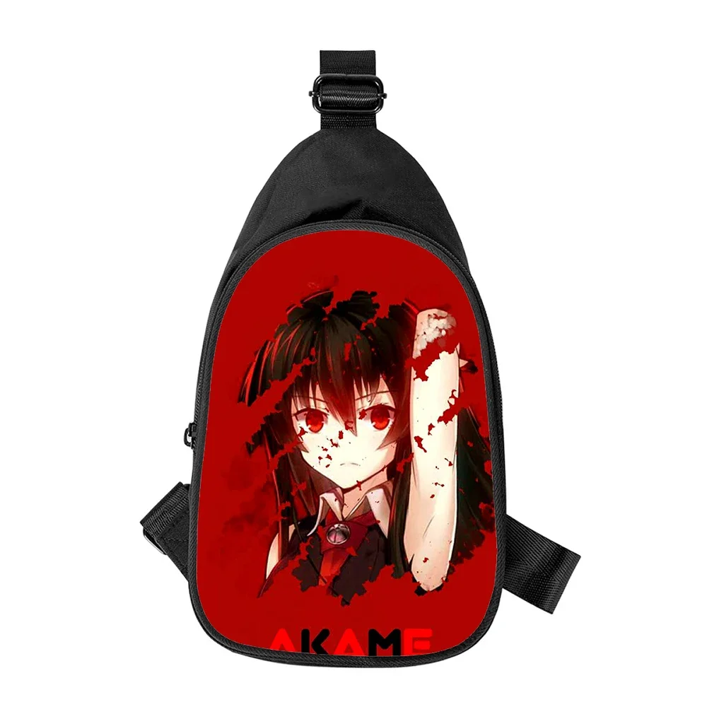 

Anime Akame Ga Kill 3D Print New Men Cross Chest Bag Diagonally Women Shoulder Bag Husband School Waist Pack Male chest pack