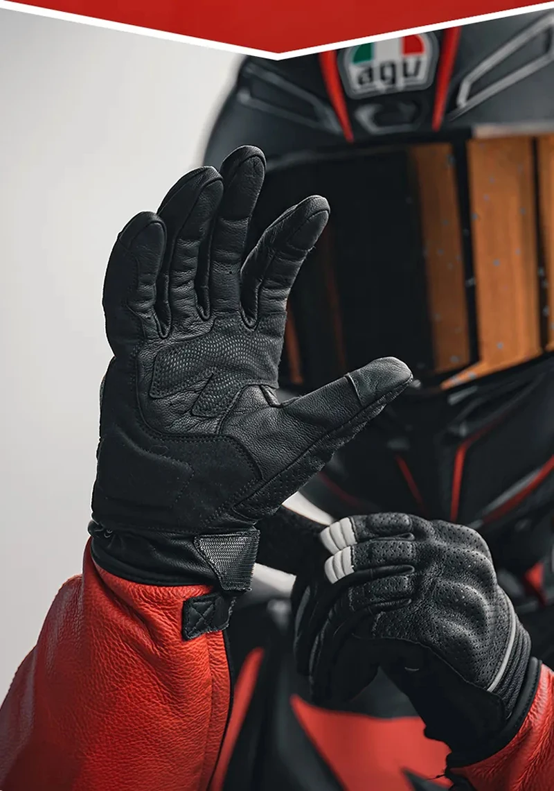 Gants de Moto,Doigt Complet Protection Moto Vélo Sport pour Femmes
