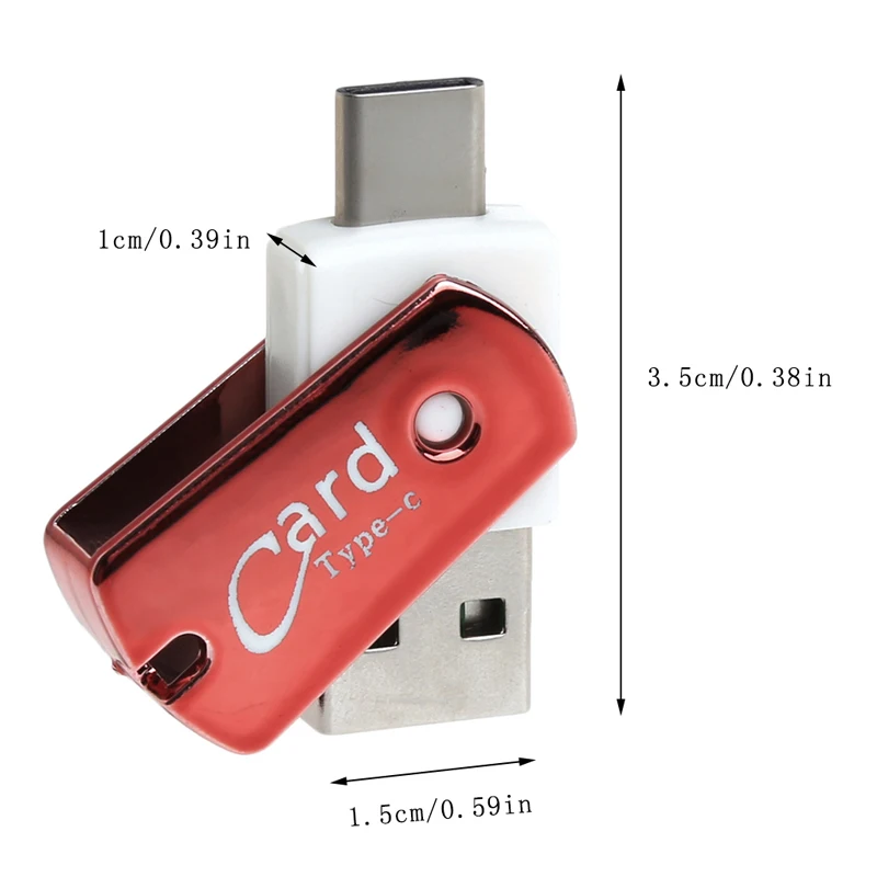 OFBK Multifunction USB 3.1 Type C Card Reader to Card Reader Adapter
