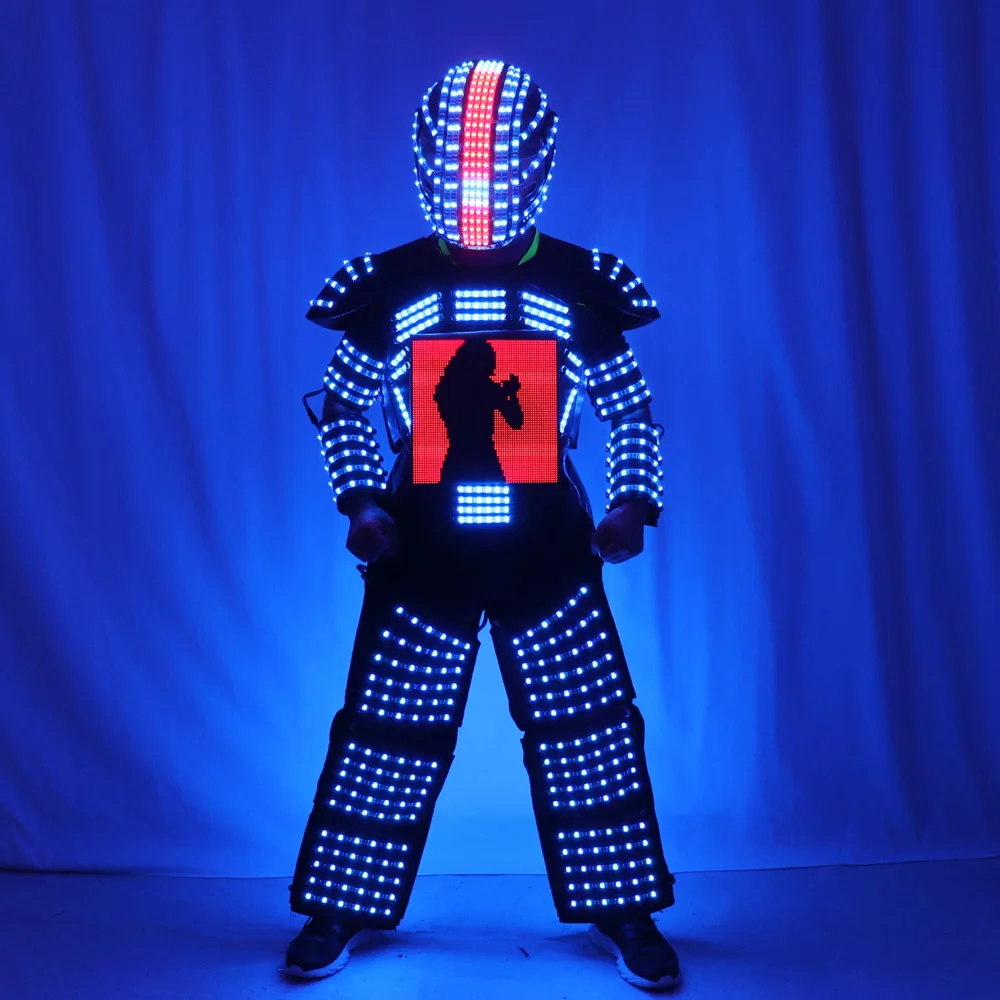 Costume de brevde Scène Imbibé de Robot LED, Veste Lumineuse RVB