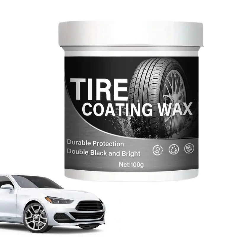 

100g Tire Coating Paste Professional Auto Tires Retreading Film Plating Cream durable Rubber Parts Shiny Paste Brightener Glazer