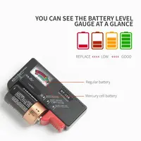BT-168 AA/AAA/C/D/9V/1.5V Baterai Tombol Universal Sel Baterai Kode Warna Meter Menunjukkan Volt Tester Checker Daya BT168 2