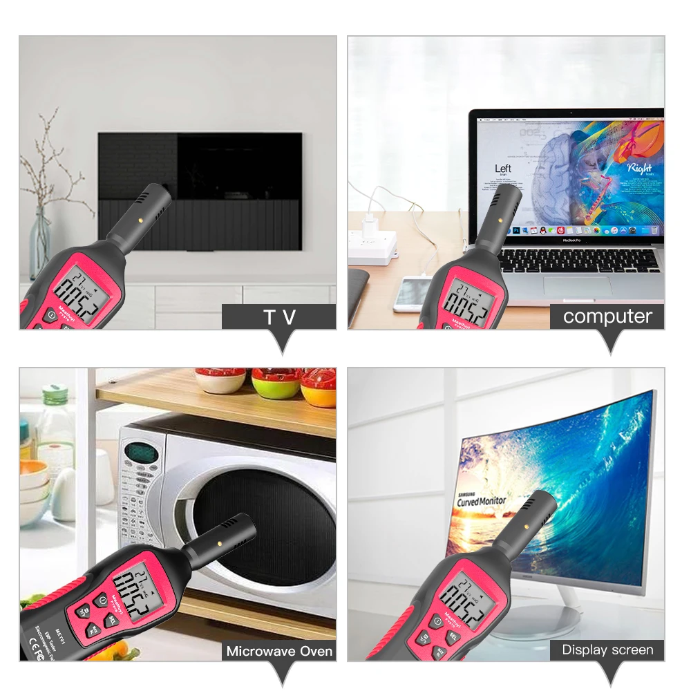FUYI Radiation Dosimeter EMF Meter Electromagnetic Radiation Detector Household High Precision Wave Tester Monitor