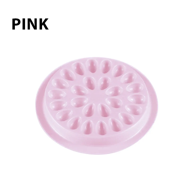 Eyelash Glue Holder 100pcs Plastic Glue Gasket Adhesive Pallet Eyelash Extension Pads Flower Shape Makeup Tool