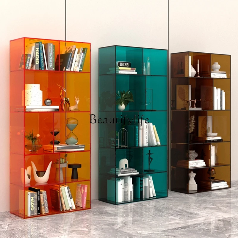 

Clothing Store Shoe Bag Acrylic Display Rack Living Room Storage Cabinet