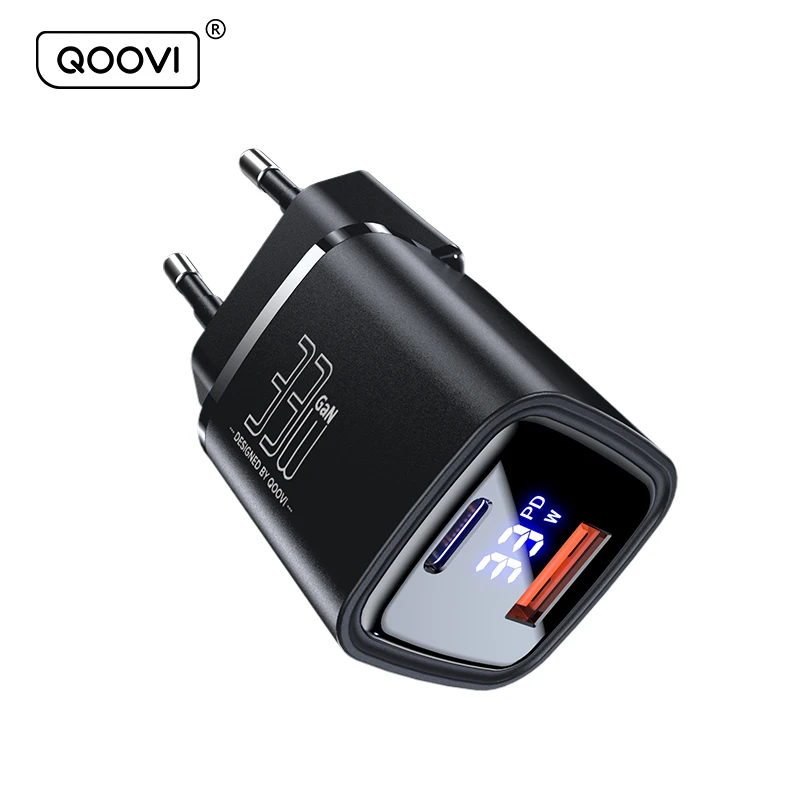 QOOVI33WGaNChargerUSBTypeCFastChargingAdapterQuickChargeQC3.0PDUSB-CWallChargerForiPhoneSamsungXiaomiiPad-AliExpress202192403