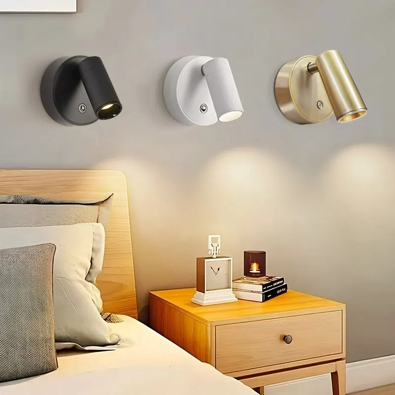 Compact LED Magnetic Rechargeable Wireless Touch-Control Dimmable Bedside Light