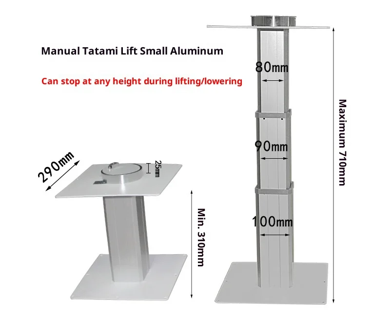 Tatami Elevators Hand cranked and Floor Platform Household Elevators Manual Tata