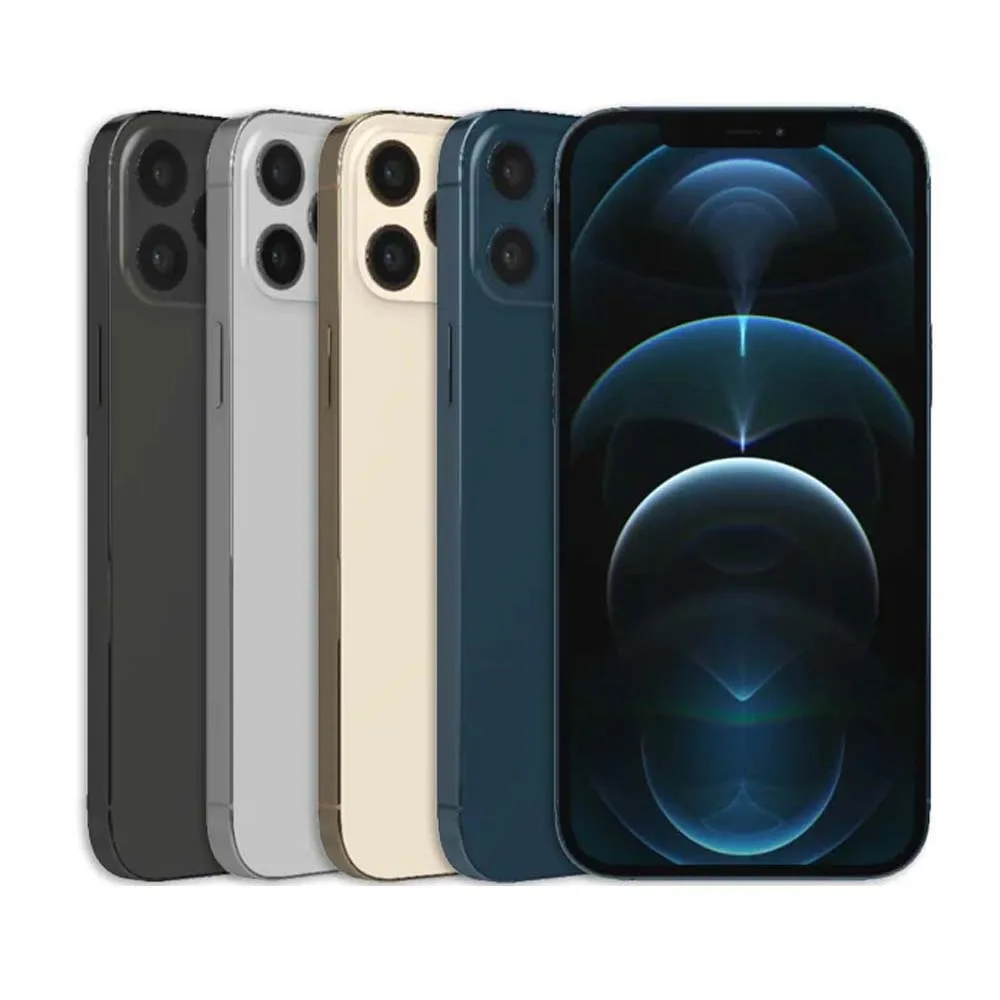 Apple iPhone 12 Pro Max Unlocked Original 128GB/256GB ROM Face ID 6.7" OLED Screen A14 Bionic Chip 12MP Camera Moble phone