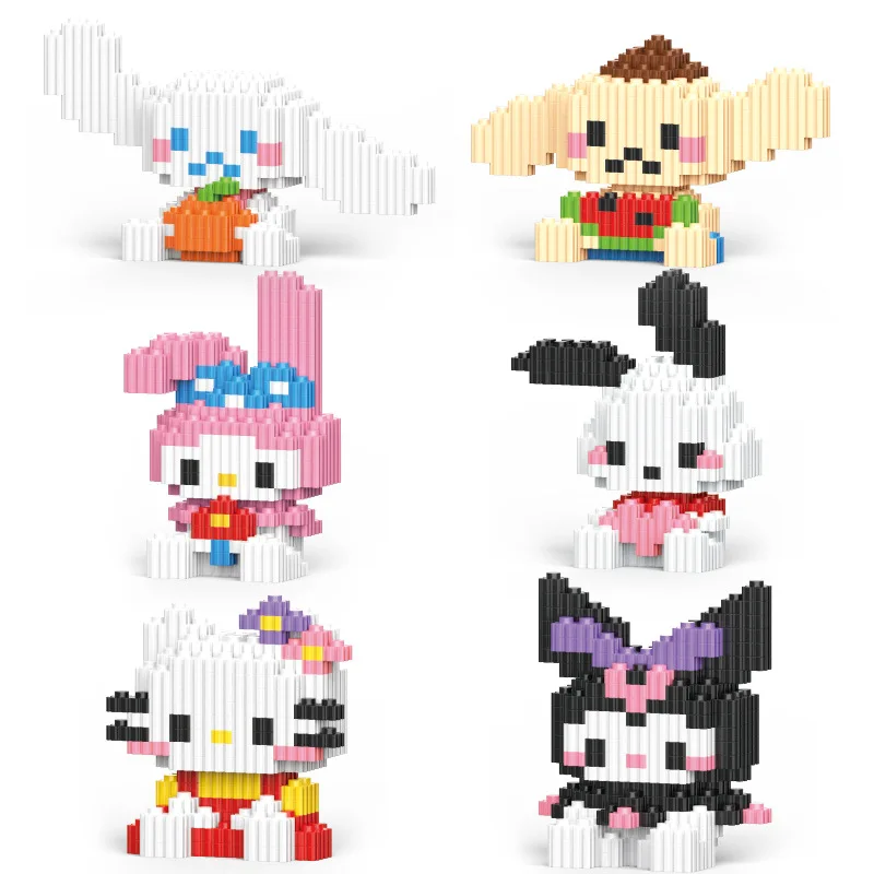 Building Block Toys Sanrio Hello Kitty Splicing Building Blocks