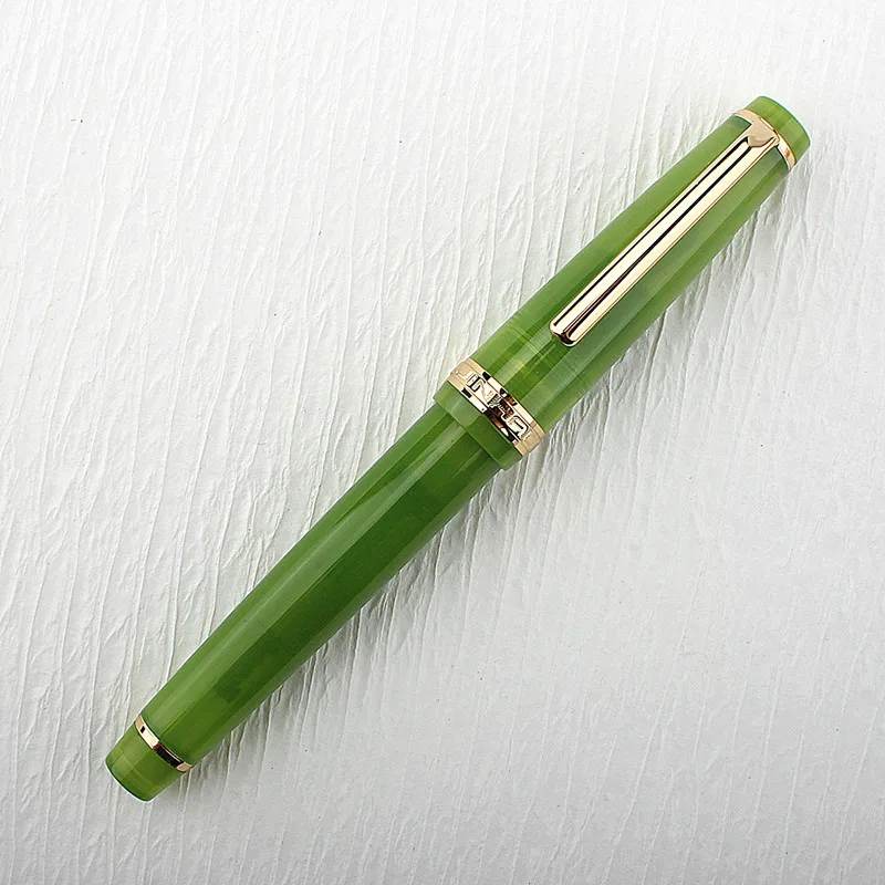 thumbnail image 1 of Acrylic Fountain Pen Model 82 with Golden Trim, Converter, and Nib Options, 1 of 5