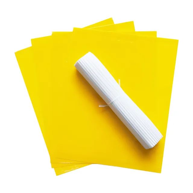 100 Db Dupla Oldalú Hadsereg Féreg Tábla Rovarindukáló Rovarirtó Üvegházak Sárga Kék Kertészeti Nagy Spray - Image 4