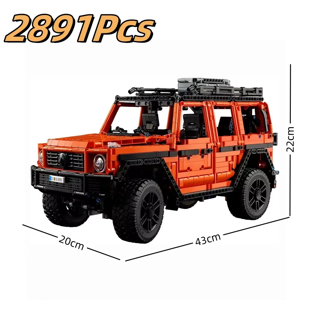 2891Pcs 새로운 G-500 전문 라인 오프로드 차량 자동차 모델 빌딩 블록 생일 선물용 벽돌 장난감